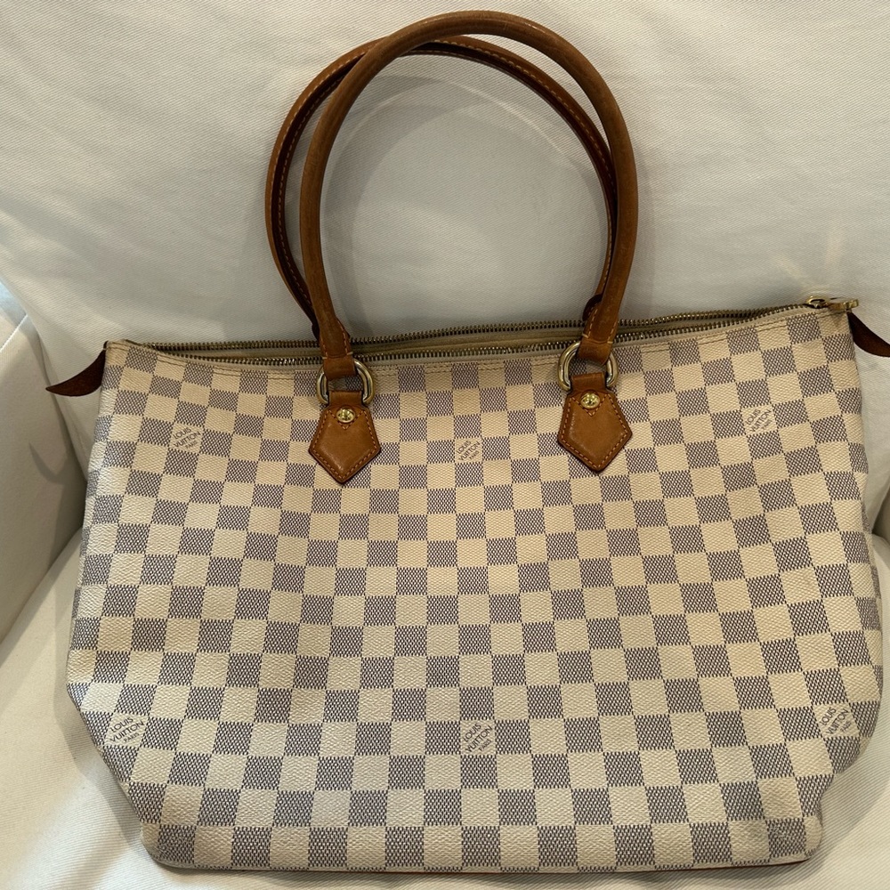 🔥AUTHENTIC🔥LOUIS VUITTON Damier Azur Saleya PM